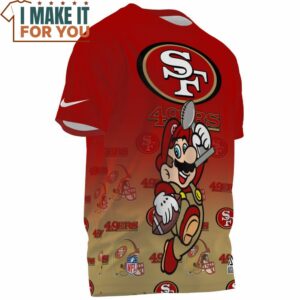 San Francisco 49ers x Super Mario Champion 3D T Shirt 3 2