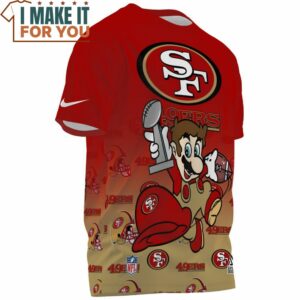 San Francisco 49ers x Super Mario Champion AOP T Shirt 3 1