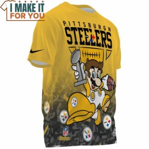 pittsburgh steelers x mario fullprinted t shirt 1
