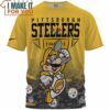 Pittsburgh Steelers x Super Mario Champion Cup AOP Shirt, Gifts For Steelers Fans