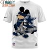 Dallas Cowboys Cool Mickey Ride Classic Car T-Shirt, Dallas Cowboys Gifts for Football Lovers