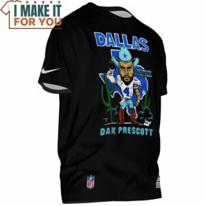 Dallas Cowboys Fortress Dak Presott Graphic T Shirt 2
