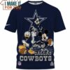 Dallas Cowboys Mickey And Friends Team Up T-Shirt, Best Dallas Cowboys Gifts