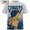 Dallas Cowboys x Pikachu True Fan Fullprinted T-Shirt, Must-Have Cowboys Fans