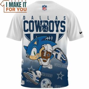 Dallas Cowboys x Speed Sonic Run Fullprinted T Shirt 2