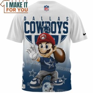 Dallas Cowboys x Super Mario Champions 3D T Shirt 2