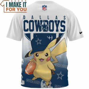 Dallas Cowboys x Pikachu True Fan Fullprinted T Shirt 2