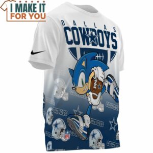 Dallas Cowboys x Speed Sonic Run Fullprinted T Shirt 3