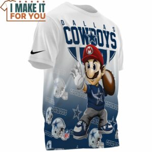 Dallas Cowboys x Super Mario Champions 3D T Shirt 3