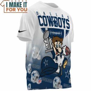 Dallas Cowboys x Super Mario Champions AOP T Shirt 3