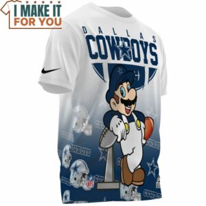 Dallas Cowboys x Super Mario Champions Cup T Shirt 3