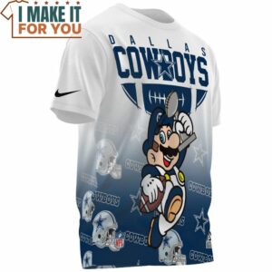 Dallas Cowboys x Super Mario Champions Fullprinted T Shirt 3