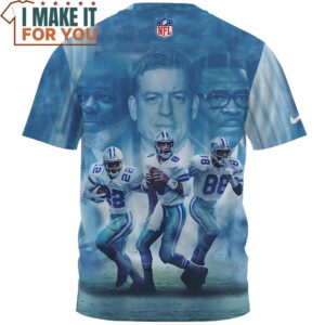 Emmitt Smith Troy Aikman Michael Irvin x Dallas Cowboys Legends Fullprinted T Shirt 2 1