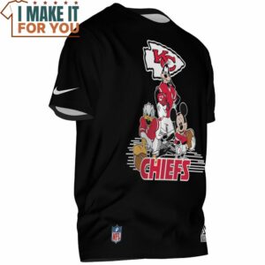 Kansas City Chiefs Mickey and Friends Team Up T Shirt 2