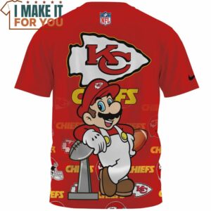 Kansas City Chiefs x Mario Champions Cup 3D T Shirt 2