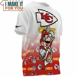 Kansas City Chiefs x Mario Champions Cup Fullprinted T Shirt 3