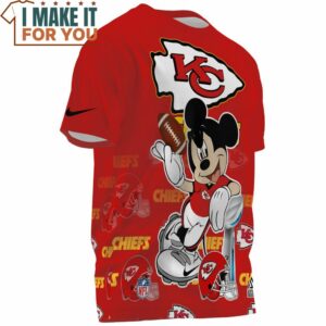 Kansas City Chiefs x Mickey Champions Cup Fullprinted T Shirt 3