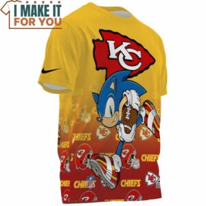 Kansas City Chiefs x Sonic Speed Run Fullprinted T Shirt 3