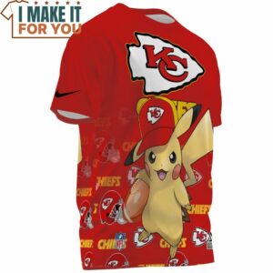 Kansas City Chiefs x Pikachu Chiefs Fan Fullprinted T Shirt 3