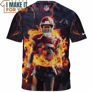 Patrick Mahomes x Kansas City Chiefs Cool Art Fullprinted T Shirt 2