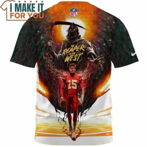 Patrick Mahomes x Kansas City Chiefs The Reaper of The West T Shirt 2