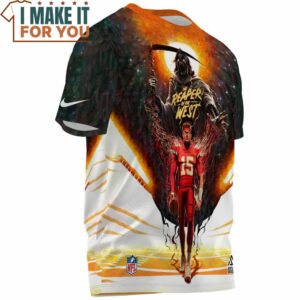 Patrick Mahomes x Kansas City Chiefs The Reaper of The West T Shirt 3