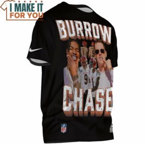 Burrow Chase x Cincinnati Bengals Retro T Shirt 2