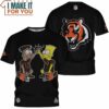 Cincinnati Bengals Bart Simpson High-Five Graphic T-Shirt, Cincinnati Bengals Football Gifts