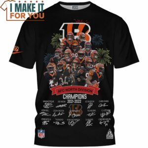 Cincinnati Bengals AFC North Division Champions 2021 2022 Commemorative T Shirt 4