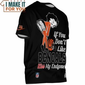 Cincinnati Bengals Betty Boop If You Dont Like Bengals Kiss My Endzone T Shirt 2