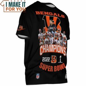 Cincinnati Bengals Champions 2022 SuperBowl T Shirt 2