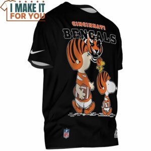 Cincinnati Bengals Charlie Brown and Snoopy Game Day T Shirt 2