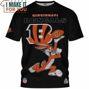 Cincinnati Bengals Bugs Bunny Football T Shirt 4