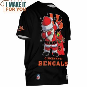 Cincinnati Bengals Dabbing Santa T Shirt 2