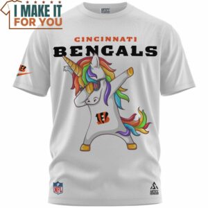 Cincinnati Bengals Dabbing Unicorn T Shirt 4