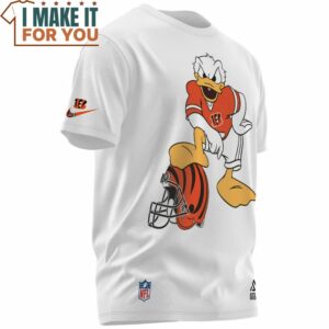 Cincinnati Bengals Donald Duck Football Player T Shirt 3
