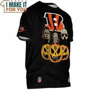Cincinnati Bengals Horror Character Team Up T Shirt 3
