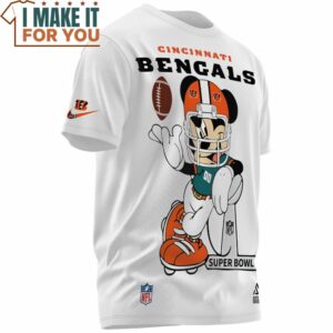 Cincinnati Bengals Mickey Champions Super Bowl Cup T Shirt 3