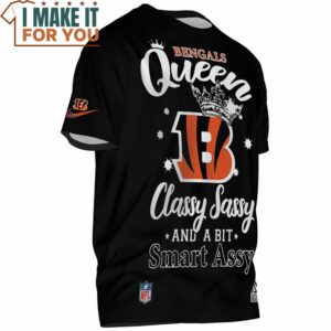 Cincinnati Bengals Queen Classy Sassy And a Bit Smart Assy T Shirt 3