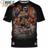 Cincinnati Bengals Roaring Tiger Player Graphic T-Shirt, Best Gifts For Bengals Fans