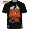 Cincinnati Bengals Snoopy And Woodstock House T-Shirt, Gifts For Bengals Fans