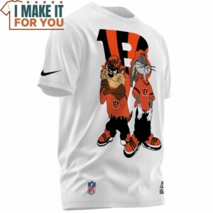 Cincinnati Bengals Tasmanian Devil Bugs Bunny T Shirt 2