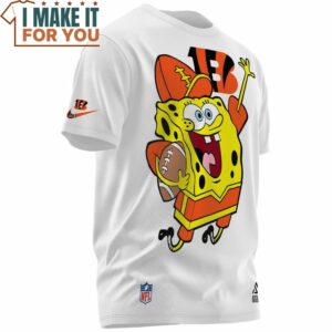 Cincinnati Bengals Spongebob True Football Fan T Shirt 3