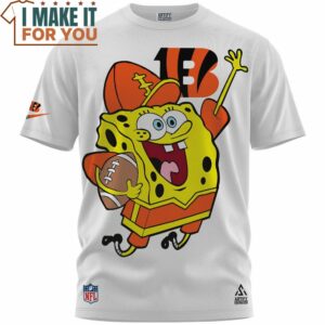 Cincinnati Bengals Spongebob True Football Fan T Shirt 4