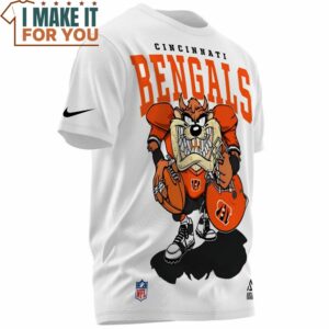 Cincinnati Bengals Tasmanian Devil Hard Game T Shirt 2