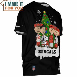 Cincinnati Bengals The Peanuts Fan in Christmas T Shirt 2