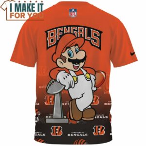 Cincinnati Bengals x Mario Champions Cup AOP T Shirt 2