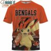 Cincinnati Bengals x Pikachu Football Fan Fullprinted T-Shirt, Gifts For Bengals Fans