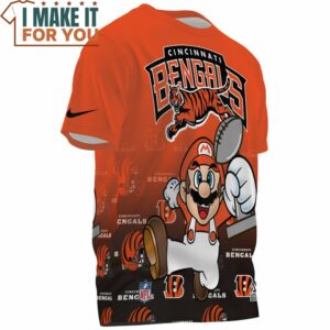 Cincinnati Bengals x Mario Champions Cup Fullprinted T Shirt 3