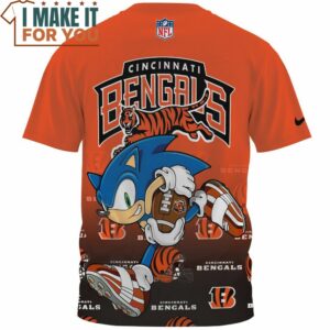 Cincinnati Bengals x Sonic Home Run Fullprinted T Shirt 2